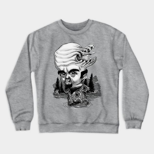 Hermie's Hungry Head Crewneck Sweatshirt by Preston11